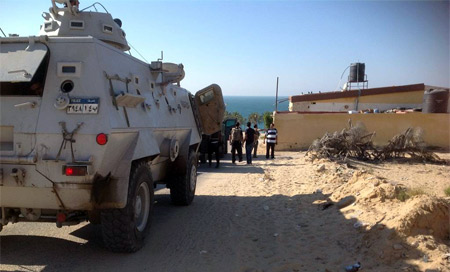 Al Arish, Sinai Ejército egipcio comienza segunda fase de zona de seguridad